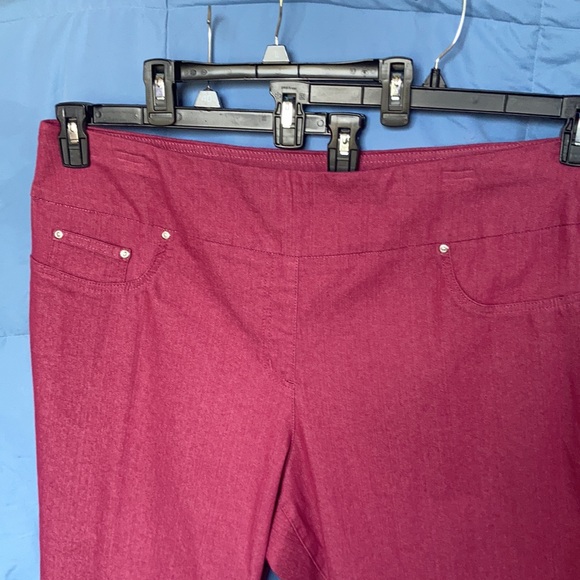 Hearts of Palm pant berry pull on pant size 22W - Picture 6 of 17